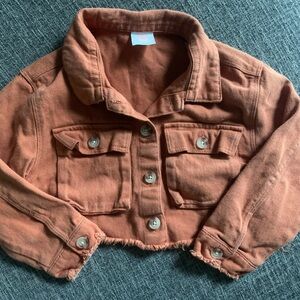jumping beans cropped denim jacket